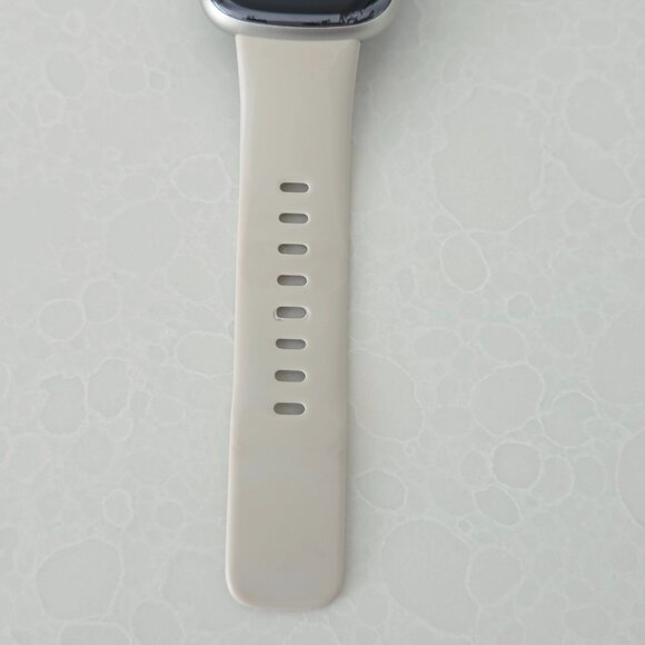 Fitbit Sense 2 Health Fitness Smartwatch Lunar White Platinum Watch Charger Box - Picture 11 of 16